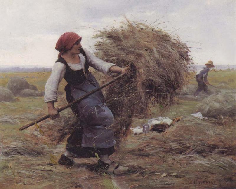 Julien  Dupre The Hay Gatherer Sweden oil painting art